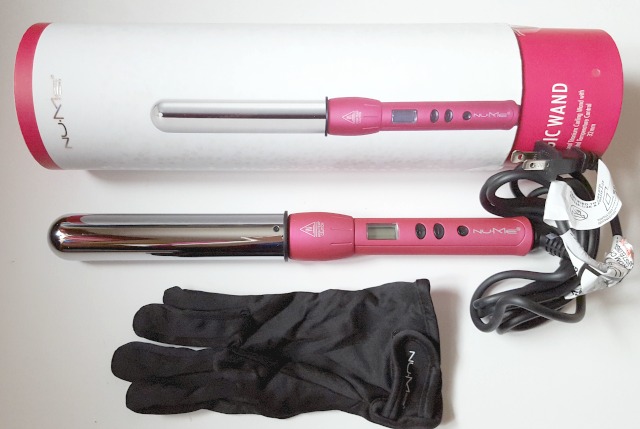 pink nume curling wand